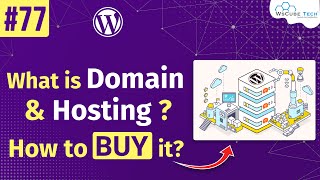 What is Domain and Hosting  How to Buy  WordPress Tutorials [upl. by Aicinet798]