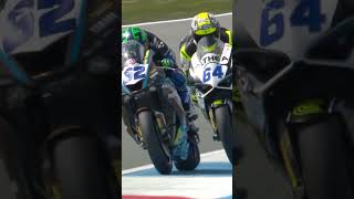 Manzi and Caricasulo close finish 🚀  NLDWorldSBK 🇳🇱 [upl. by Kirsch246]