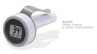 AcuRite Digital Fridge Freezer and Cooler Thermometer 00290 [upl. by Anahcra]