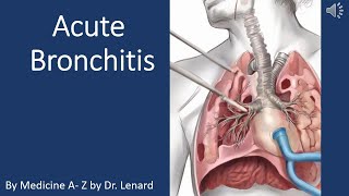 Bronchitis symptoms and signs Diagnosis Investigations Treatment and Management [upl. by Amej871]