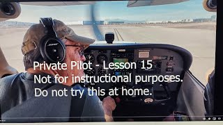 Private Pilot Lesson 15  Progress check ride from head instructor at my flight school [upl. by Akinar]