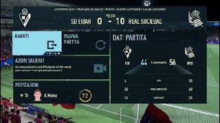 FIFA 22 Modalità Carriera 11 giornata della Liga Eibar Real Sociedad [upl. by Notneb]