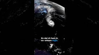 Impact van orkaan Nigel op ons weer 🌧️🌀 orkaan weer weerplaza [upl. by Llednohs214]