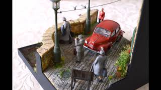 Renault4CV 143 Heller  diorama LOKI [upl. by Emiatej389]