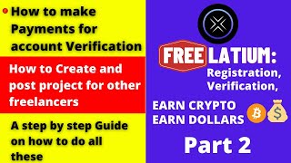 Free Latium Registration Verification Earn Crypto Earn Dollars Create a gig make verifcation payment [upl. by Suidaht]