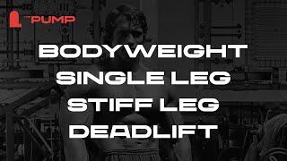 Bodyweight Single Leg Stiff Leg Deadlift [upl. by Tiff]