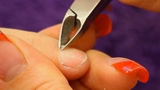 How to use a Cuticle Nipper Tutorial Video by Naio Nails [upl. by Anawad]