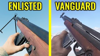 Enlisted vs Call of Duty Vanguard  Weapons Comparison [upl. by Ambert]