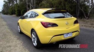 2012 Opel Astra GTC Sport engine sound and 0100kmh [upl. by Milda]