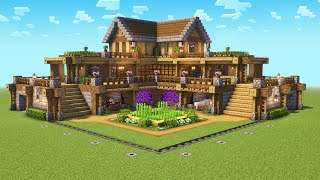 Minecraft Ultimate Survival House Tutorial [upl. by Alliuqal]