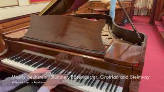 Restored Mahogany Steinway model O grand piano c1925 supplied to a Central London church building [upl. by Anali]