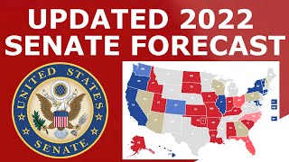 Updated 2022 Senate Map Prediction May 2022 [upl. by Trust]