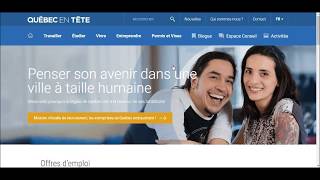 Comment postuler à une offre demploi sur Quebec en tête [upl. by Roderick580]