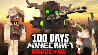 I Spent 100 Days in THE LAST OF US Zombie Simulation in Hardcore Minecraft [upl. by Elahcar]