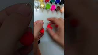 Diy cherry🍒earing  clay art  short [upl. by Fara664]