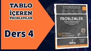 Tablo İçeren Problemler Örnekler Barış Problemler [upl. by Eenram]