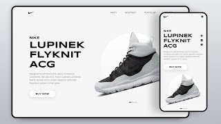 Responsive Website Using HTML CSS amp JS  Shoe Website [upl. by Eiramave]