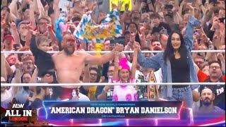 Bryan Danielson Final Countdown Entrance  Victory Celebration  AEW All In London 2024 [upl. by Millard]