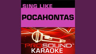 Mine Mine Mine Karaoke Lead Vocal Demo In the Style of Pocahontas [upl. by Enneirda]