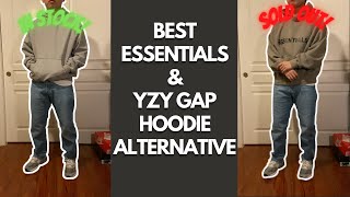 BEST CHEAPER Alternative to FOG ESSENTIALS amp YZY GAP Hoodie Sizing Fit amp Price [upl. by Nagah]