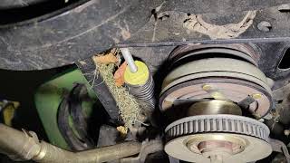 John deere x300 x320 drive belt fix [upl. by Huttan]