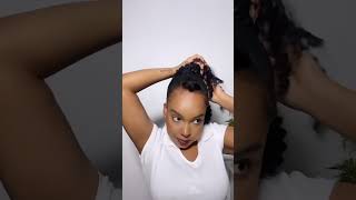 Clip in bangs  😍 hairstyle protectivehairstyle clipinsfornaturalhair haircare newlook [upl. by Evadnee]