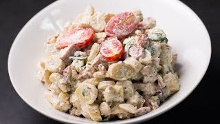 Green Fig Pecan Chicken Salad Recipe by Chef Jason Peru [upl. by Edya]