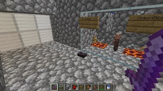 how to make piston door that requiers to sacrifice baby villager for DemonPrancer [upl. by Cirnek]