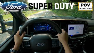 The 2023 Ford F250 King Ranch Super Duty POV Test Drive  Best new luxury truck [upl. by Rodi]