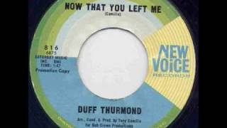 Duff Thurmond  Now That You Left Me [upl. by Atiniv550]