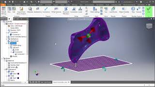 Nastran InCAD  test upadkowy [upl. by Gabriello]