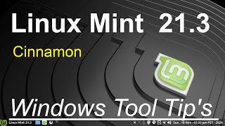 Linux Mint 213  Cinnamon  Windows Settings Tool Tips [upl. by Eimaj]