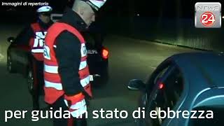 Halloween alcolico  8 denunciati dai carabinieri per guida in stato di ebbrezza [upl. by Cathrine]