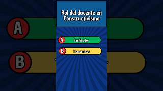 😮¡APRENDIZAJE ¡CONSTRUCTIVISMO SocioConstructivismo P3🤔 PreguntasRespuestas wapdocentes quiz [upl. by Iana]