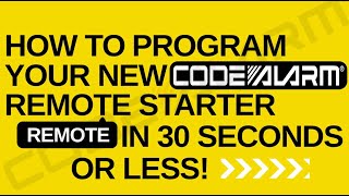 DIY Code Alarm Remote Programming codealarm [upl. by Wehhtam]