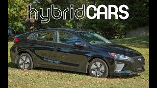 2018 Hyundai Ioniq Hybrid Review – HybridCarscom Review [upl. by Jemmy550]