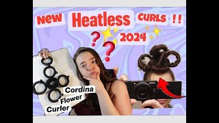 I review a new heatless curl product  Cordina Hair Flower  SHOCKING RESULTS [upl. by Lucian483]