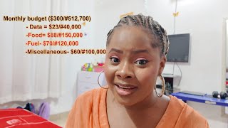 HOW I LIVE ON 300 A MONTH IN NIGERIA WEST AFRICA  ECONOMIC DEPRESSION MONTHLY BUDGET [upl. by Gati]