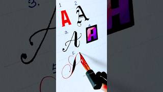 A Calligraphy writing tutorial ✍️ modern Cursive writing 🖊️shorts ytshorts trending [upl. by Enenstein]