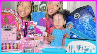 SWAP FOURNITURES SCOLAIRES 2024 BLEU VS ROSE  Back to School Rentrée Scolaire [upl. by Taimi39]