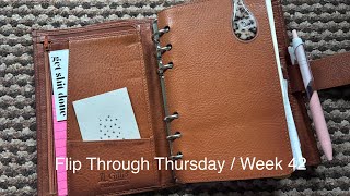 Flip Through Thursday  Week 42  October 2024  Pink Planner Girl [upl. by Vivle]