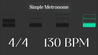 Metronome  130 BPM [upl. by Acissej]