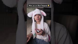 Are you Short Tempered 🤔😅 shorts relatable funny [upl. by Tilford]