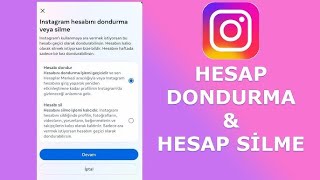 Instagram Hesap Dondurma amp Silme 2024 [upl. by Persis]