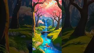 4K Anime scenery A Journey Through an Enchanted Forest anime nature peace beautifulviralvideo [upl. by Yldarb607]