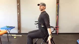 Exercise For MS Back  Chair Cobras [upl. by Nailliw]