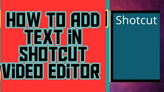 How to add TEXT in shotcut video editor I wizard tech tamil [upl. by Mariellen]