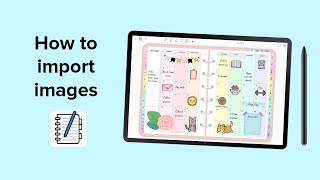 How to import images  Penly app tutorial [upl. by Haropizt993]