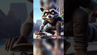 Justice Served The Inept Cat Cop vs Raccoon Thief funny cartoon comedy [upl. by Ikcim394]