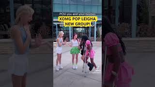 XOMG Pop Leigha’s new SINGING group 🎙️ [upl. by Ahkos264]